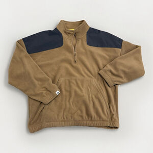 Bonobos Fielder Men’s Quarter Zip Fleece Pullover Brown XL